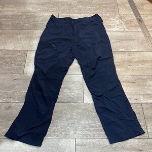 Columbia PFG Omni-Shade Sun Protection hiking pants navy blue 36 x 30